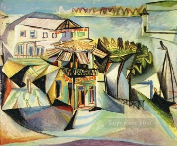 Pablo Picasso Painting - Café en Royan El café 1940 cubismo Pablo Picasso